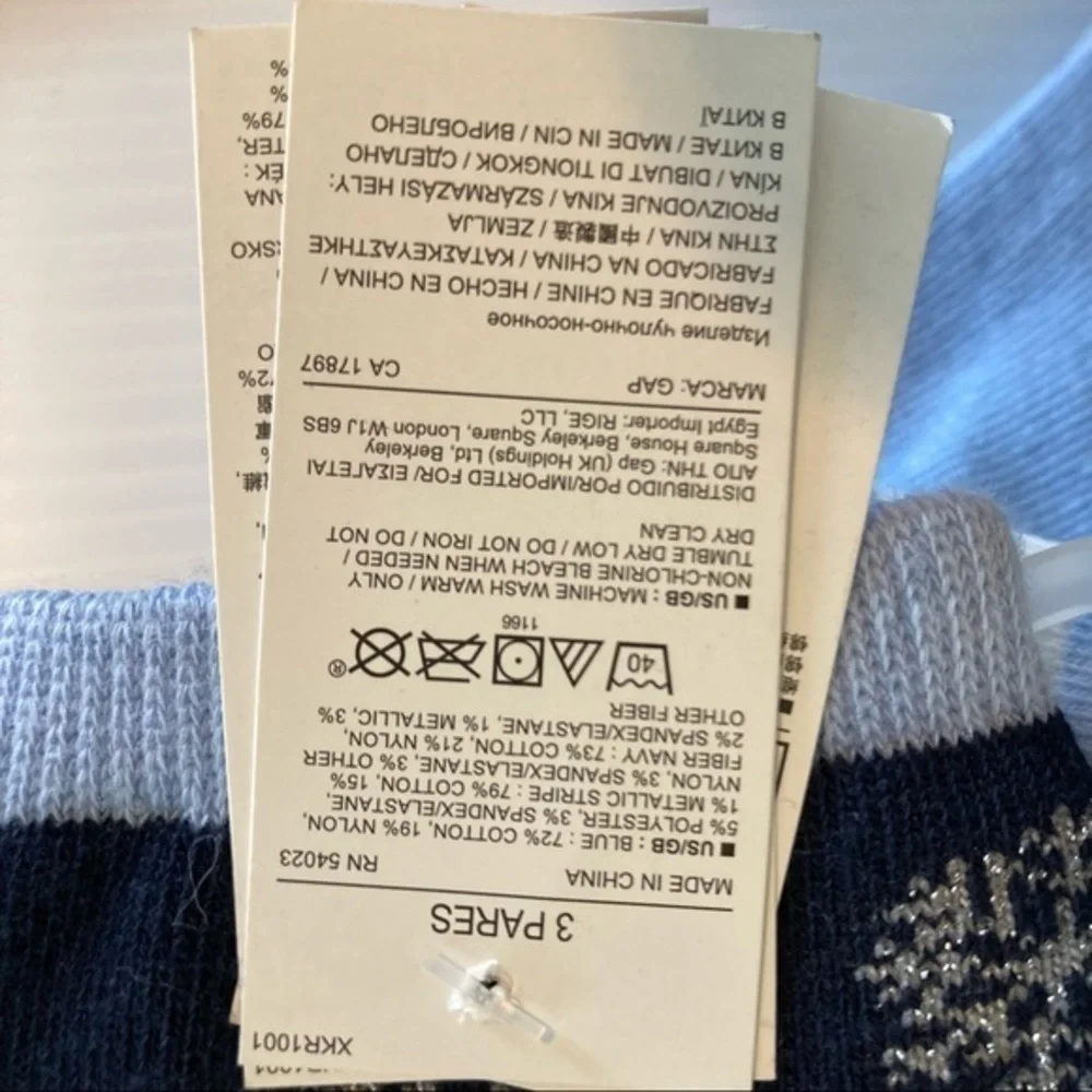 gap kids sock 3/4 disney frozen olaf crew cut socks 3 pack snowflakes cotton new